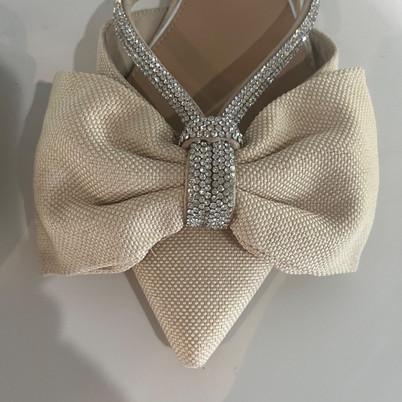 GIANNI BINI SZ 8 RHINE STONE FLATS - Picture 7 of 8